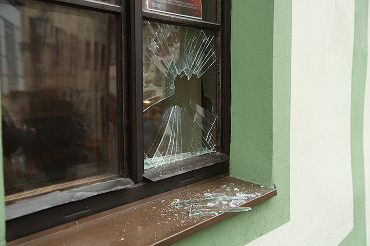 A2B Glass are able to board up broken windows while they are being repaired in Andover.